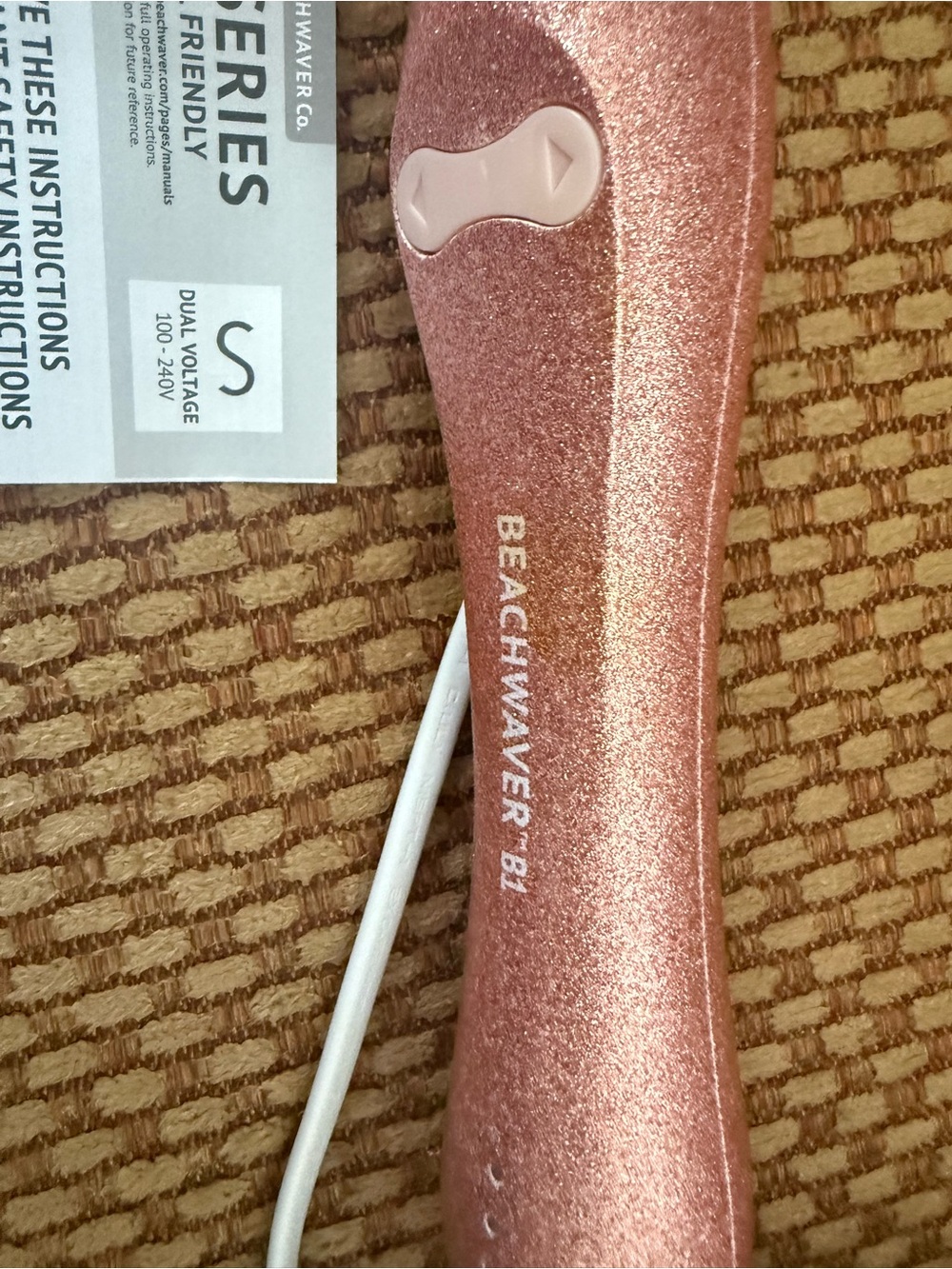 The Beachwaver Co. Rose Gold Glitter Styling Iron